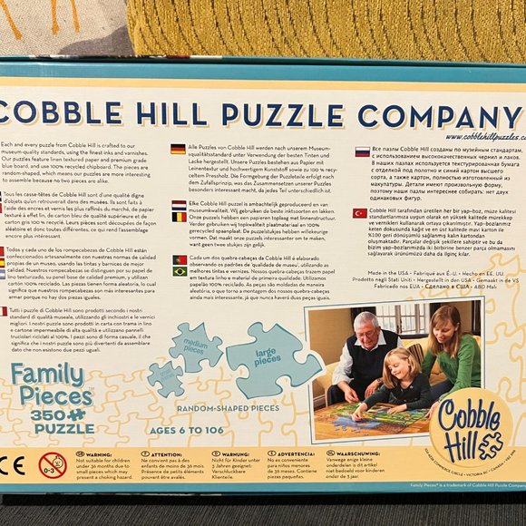 Cobble Hill - Santa & Friends 350 Family Piece Puzzle - Picture 2 of 2